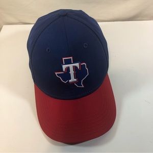 New Era boys red/blue/white Texas fitted hat child youth